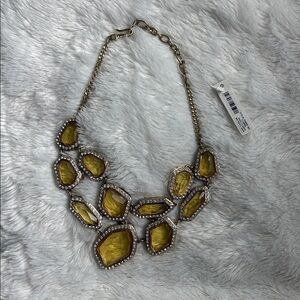 Ann Taylor Yellow Statement Necklace